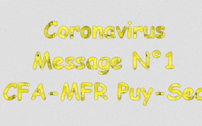 Message 1 : Informations coronavirus