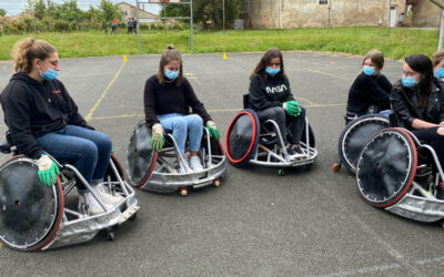 Les CAPa SAPVER pratiquent le rugby fauteuil