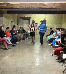Vie résidentielle au CFA MFR PUY SEC, soirée thème pull moche