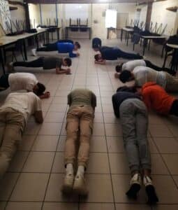 Vie résidentielle au CFA MFR PUY SEC Renforcement musculaire