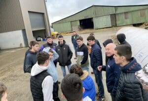 TEA et CAPMA, visite EARL MAUNIC - MFR Puy Sec-
