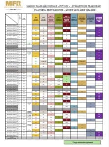 Planning 2024 2025 -MFR Puy SEC-