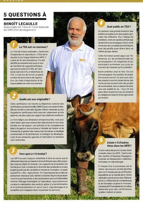 5 questions à Benoit Lecaulle